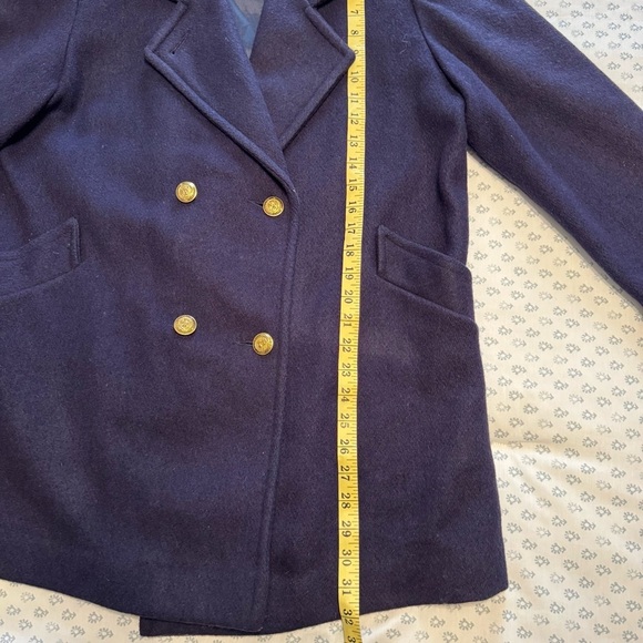 Spencer Douglas Vintage Double-Breasted Wool Coat - Picture 5 of 7